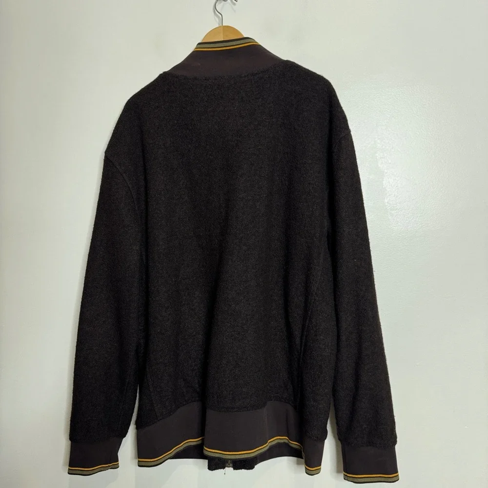 A. Tiziano 3XL Mens Brown Fleece Full Zip Jacket Coat Winter Warm‎ Outerwear